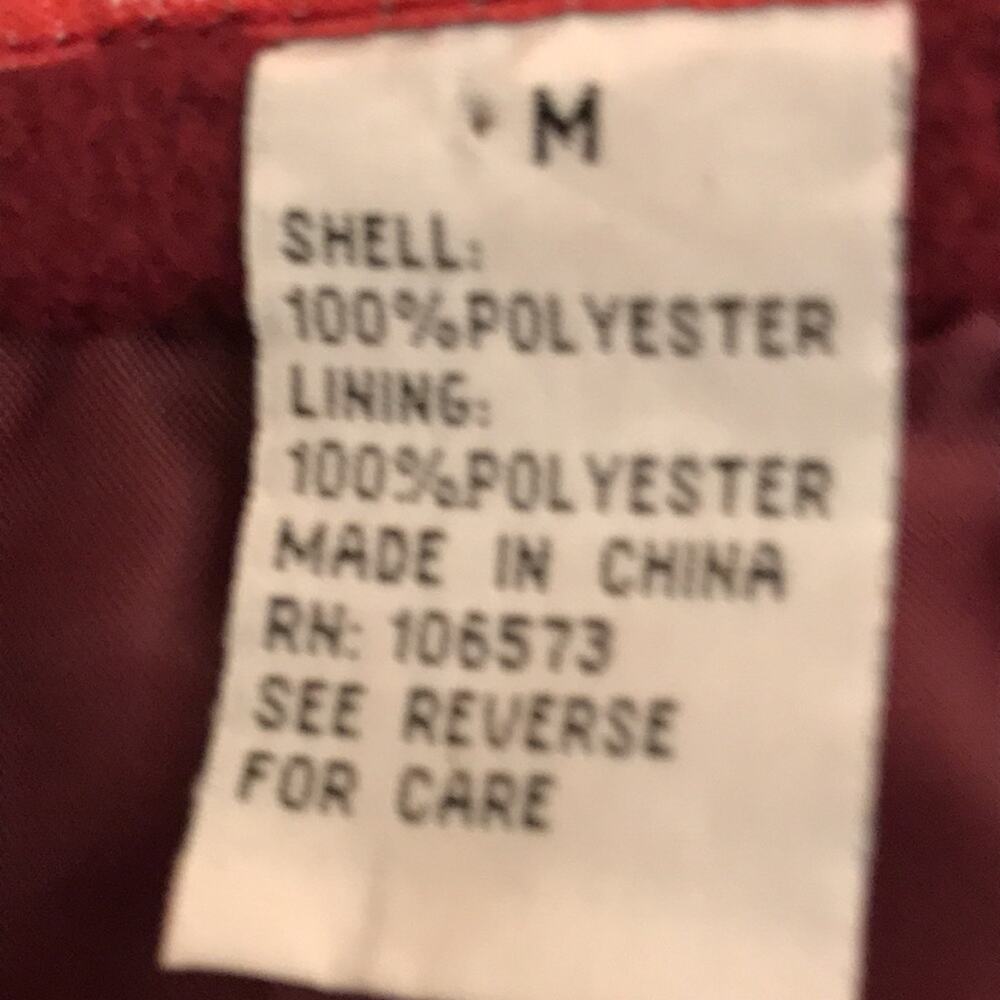 Che Bella Red Polyester Jacket. M - Picture 4 of 4